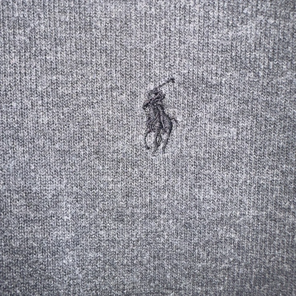 Polo Ralph Lauren Mens‎ XXL Charcoal Gray 1/4 Zip Cotton Knit Pullover Sweater